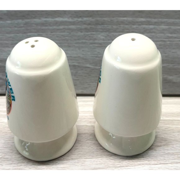 Sears Tower Chicago Salt and Pepper Shaker Set 3" Tall Souvenir White Graphic - Picture 7 of 7